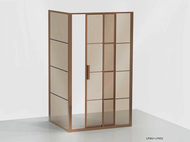 Xenz - lp503-120-61 - schuifdeur soft close 120 rechts brons glas - afbeelding 3 van  6