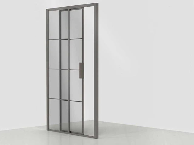 Xenz - lp504-115-71 - schuifdeur soft close 120 links grijs glas - afbeelding 1 van  5