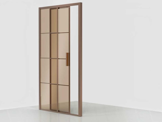 Xenz - lp504-120-61 - schuifdeur soft close 120 links brons glas brons - afbeelding 1 van  5