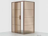 Xenz - lp504-120-61 - schuifdeur soft close 120 links brons glas brons - afbeelding 1 van  5