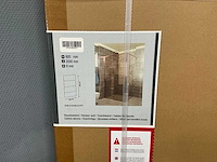 Xenz - lp601-120-61 - zijwand vrijstaand of icm deur in hoek brons glas - afbeelding 3 van  4