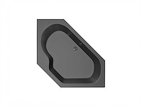 Xenz - menorca - inbouwbad ebony 145 x 145 cm - afbeelding 3 van  9