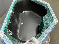 Xenz - menorca - inbouwbad ebony 145 x 145 cm - afbeelding 7 van  9