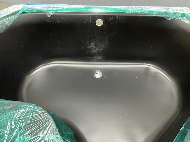 Xenz - menorca - inbouwbad ebony 145 x 145 cm - afbeelding 8 van  9