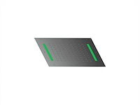 Xenz - pu5950-71p - regendouche inbouw vierkant met led pvd grafiet - afbeelding 1 van  7