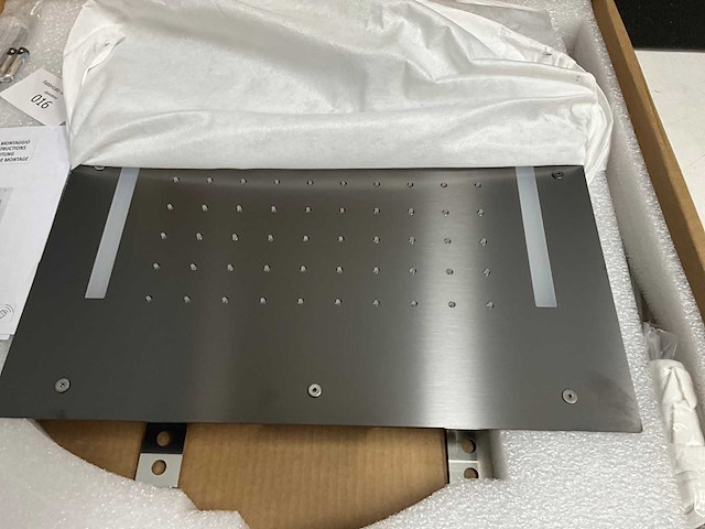 Xenz - pu5950-71p - regendouche inbouw vierkant met led pvd grafiet - afbeelding 4 van  7