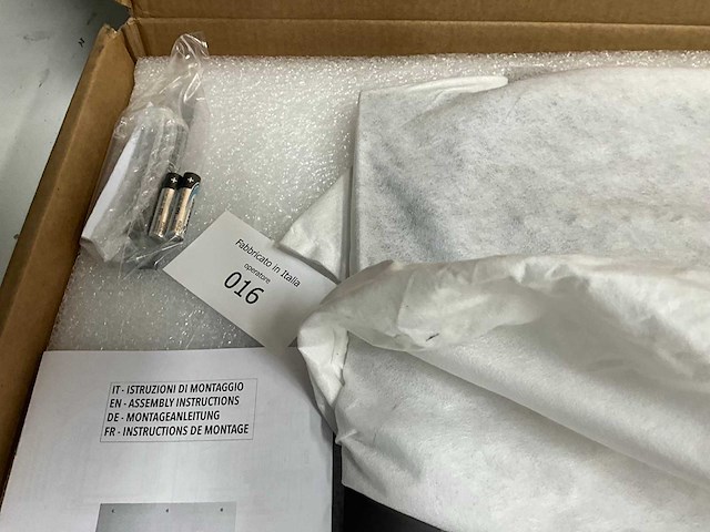 Xenz - pu5950-71p - regendouche inbouw vierkant met led pvd grafiet - afbeelding 6 van  7