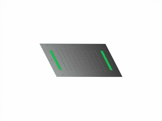 Xenz - pu5950-71p - regendouche inbouw vierkant met led pvd grafiet - afbeelding 1 van  7
