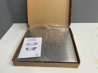 Xenz - pu5953-52 - regendouche met afgeronde hoeken inox chroom - afbeelding 2 van  3