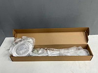 Xenz - pu5960-03 - glijstangset met geïntegreerde wandinlaat wit mat - afbeelding 2 van  6