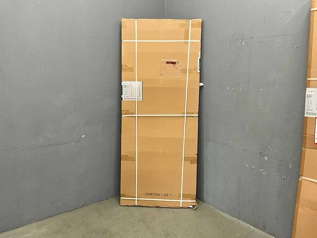 Xenz - vm-502-29 - douchedeur met afdichtprofiel. beslag en handgreep zwart mat - afbeelding 2 van  4