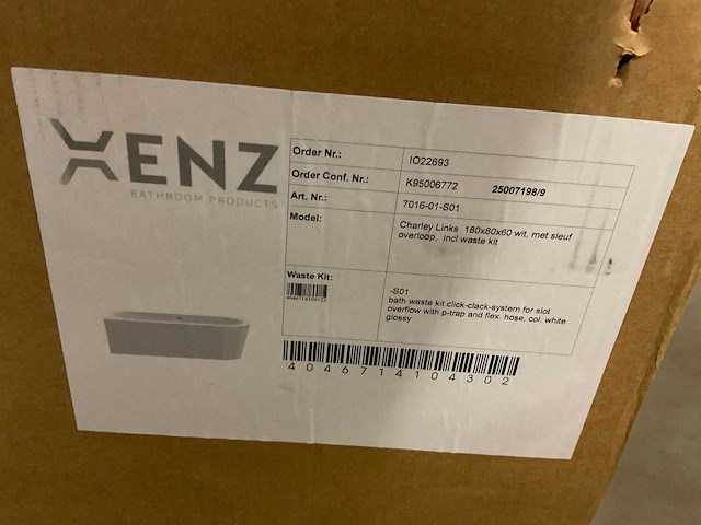 Xenz charley links halfvrijstaand ligbad - afbeelding 6 van  8