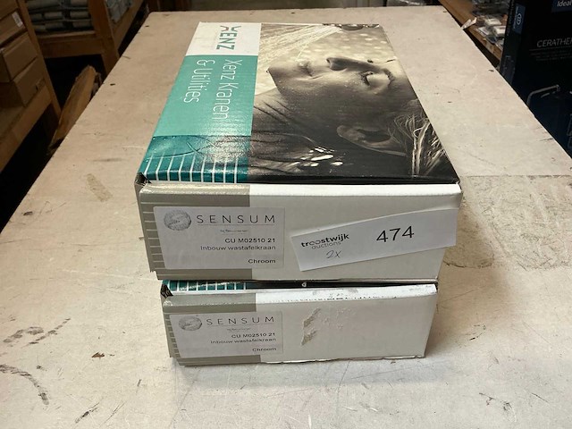 Xenz cu m02510 21 inbouw wastafelkraan (2x) - afbeelding 1 van  2
