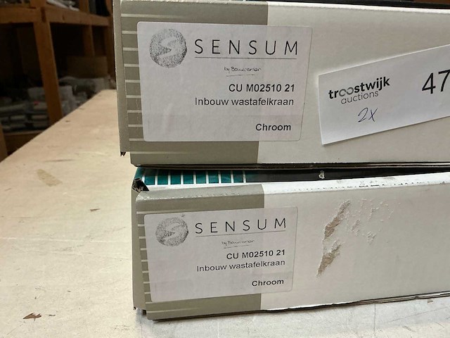 Xenz cu m02510 21 inbouw wastafelkraan (2x) - afbeelding 2 van  2