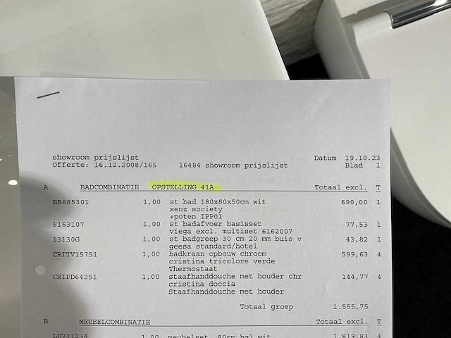 Xenz society 180x80x50cm douchebad - afbeelding 6 van  6