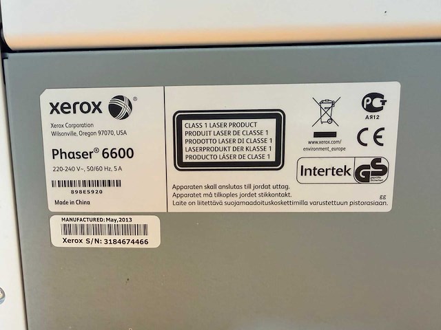 Xerox - phaser 6600 - kleur laserprinter - afbeelding 14 van  14