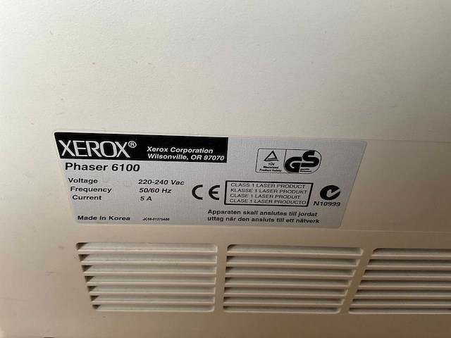 Xerox phaser 6100 printer - afbeelding 6 van  7