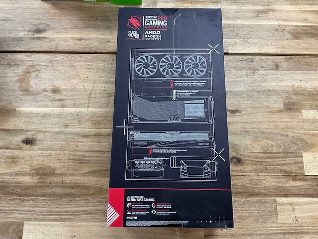 Xfx amd radeon rx 9070 quick silver videokaart - afbeelding 2 van  3