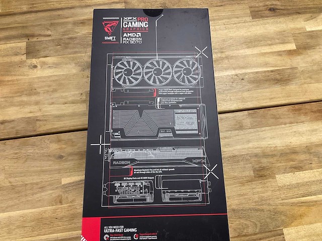 Xfx amd radeon rx 9070 swift videokaart - afbeelding 4 van  5