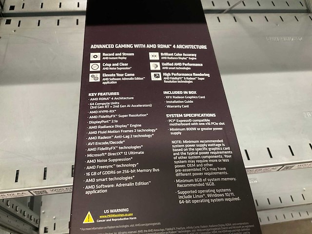 Xfx amd radeon rx 9070 xt videokaart - afbeelding 2 van  5