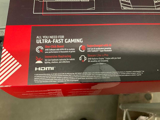 Xfx amd radeon rx 9070 xt videokaart - afbeelding 4 van  5