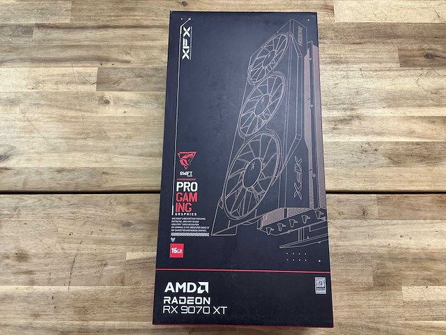 Xfx swift amd radeon rx 9070 xt triple fan gaming edition - afbeelding 1 van  3