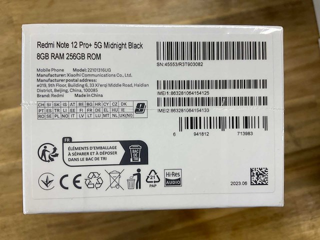 Xiaomi redmi note 12 pro + mobiele telefoon - afbeelding 2 van  2