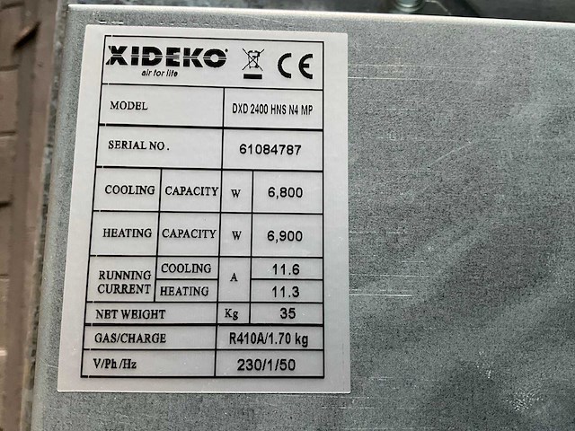 Xideko dxd series indoor cooling & heating unit (2x) - afbeelding 4 van  4
