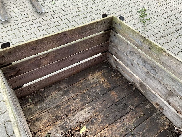 Xl - pallet met omranding - pallet - afbeelding 4 van  5