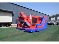 Xl springkussen met glijbaan (spiderman thema) - afbeelding 3 van  13