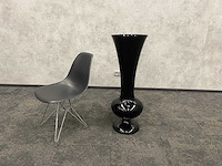 Xl zwart glazen vaas h100 - afbeelding 2 van  9