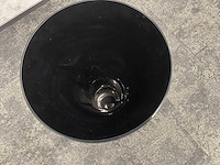 Xl zwart glazen vaas h100 - afbeelding 8 van  9