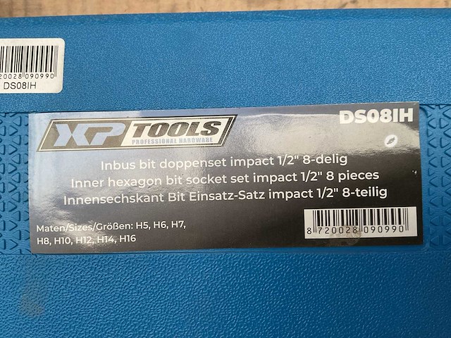 Xp tools ds08ih inbus doppenset - afbeelding 3 van  3