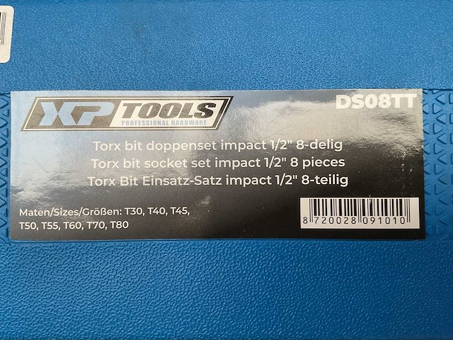 Xp tools ds08tt torx doppenset - afbeelding 4 van  4