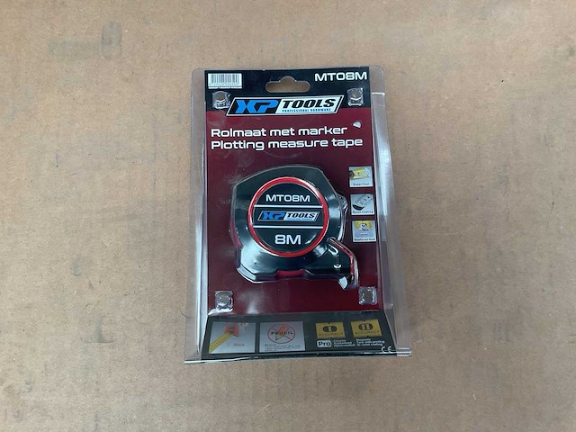 Xp tools mt08m 8m rolmaat met marker (4x) - afbeelding 1 van  3