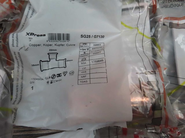 Xpress / geberit - gasfitting (19x) - afbeelding 4 van  4