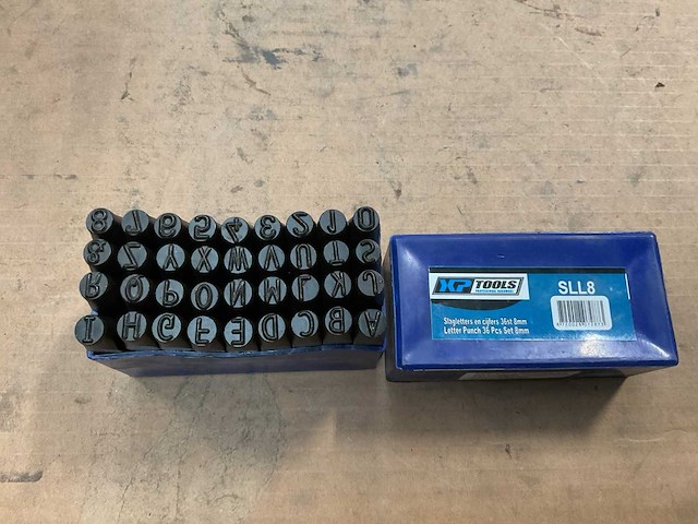 Xptools sll8 slagletters en cijfers set - afbeelding 1 van  2