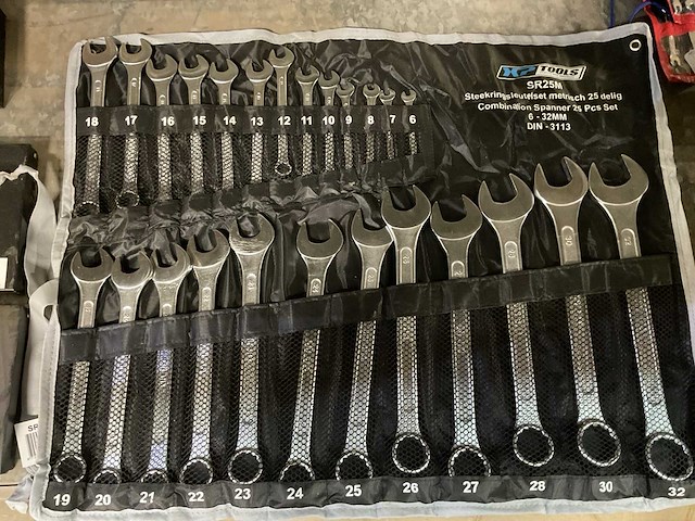 Xptools sr 25m steek- en ringsleutel set - afbeelding 1 van  2