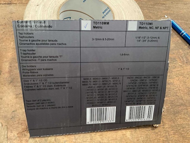 Xptools tap - en draadsnijset - afbeelding 3 van  5