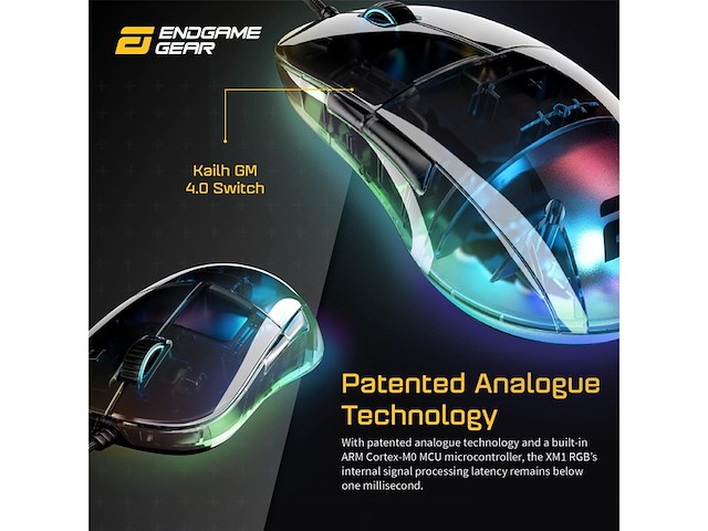 Xtrfy endgame gear xm1 rgb gaming muis dark reflex - afbeelding 4 van  4