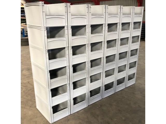 Xxl grote magazijnbakken 60x40x32cm. 36 stuks mecalux, ongebruikt - afbeelding 1 van  5
