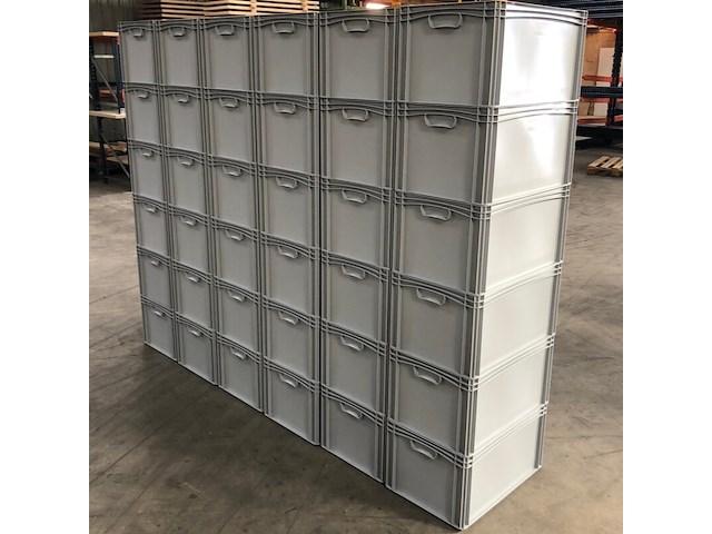 Xxl grote magazijnbakken 60x40x32cm. 36 stuks mecalux, ongebruikt - afbeelding 4 van  5