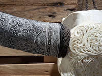 Xxl hand gegraveerde buffalo schedel, 2024 - afbeelding 3 van  12