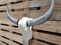 Xxl hand gegraveerde buffalo schedel, 2024 - afbeelding 5 van  12