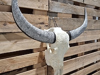 Xxl hand gegraveerde buffalo schedel, 2024 - afbeelding 11 van  12