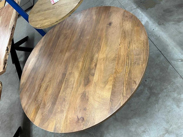 Xxl mango rond 150 cm 5 cm dik blad met spinpoot - afbeelding 2 van  4
