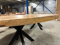 Xxl mango rond 150 cm 5 cm dik blad met spinpoot - afbeelding 3 van  4
