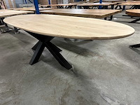Xxl ovaal -300x110 dining table massief eiken 3 cm - afbeelding 1 van  1