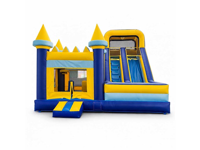 Xxl springkussen met glijbaan (kasteel thema) - afbeelding 2 van  3