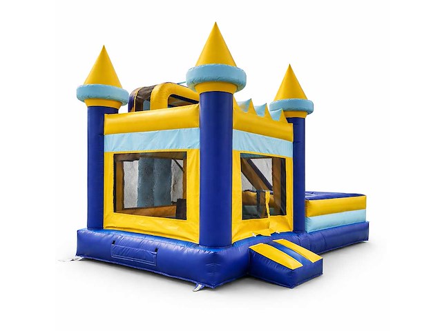 Xxl springkussen met glijbaan (kasteel thema) - afbeelding 3 van  5